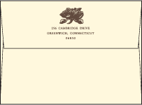 Pavilion Letterpress Envelope Design Small