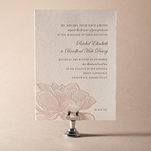 Pavilion Letterpress Invitation Design Small