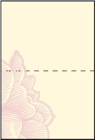 Pavilion Letterpress Placecard Fold Design Small