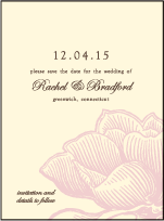 Pavilion Letterpress Save The Date Design Small