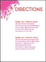 Peacock Feathers Letterpress Direction Design Small