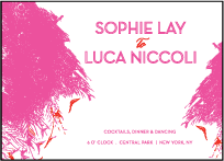 Peacock Feathers Letterpress Reception Design Small