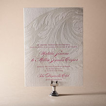 Plume Letterpress Invitation Design Small
