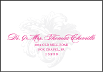 Plume Letterpress Reply Envelope Design Small