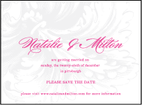 Plume Letterpress Save The Date Design Small