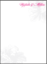 Plume Letterpress Thank You Card Flat Design Small