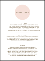 Polka Stripe Letterpress Direction Design Small