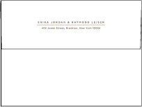 Polka Stripe Letterpress Envelope Design Small