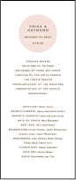 Polka Stripe Letterpress Program Tea Design Small