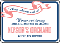 Popular Country Letterpress Reception Design Small