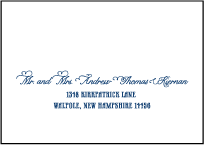 Popular Country Letterpress Reply Envelope Design Small
