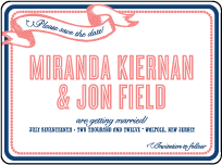 Popular Country Letterpress Save The Date Design Small