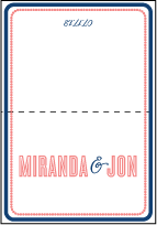 Popular Country Letterpress Thank You Card Fold Design Small