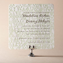 Popular Quilt Letterpress Invitation Design Small