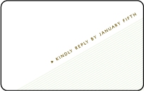 Popular Quilt Letterpress Reply Postcard Front Design Small