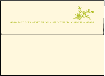 Printemps Letterpress Envelope Design Small