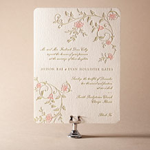 Printemps Letterpress Invitation Design Small