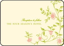 Printemps Letterpress Reception Design Small