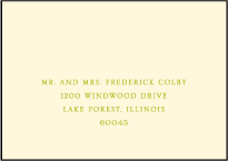 Printemps Letterpress Reply Envelope Design Small