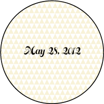 Pyramid Letterpress Coaster Design Small