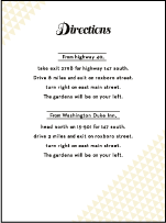 Pyramid Letterpress Direction Design Small