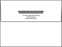 Pyramid Letterpress Envelope Design Small