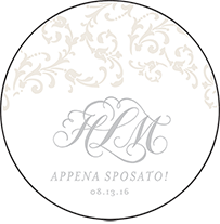 Ravenna Letterpress Coaster Design Small