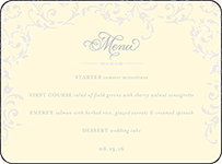 Ravenna Letterpress Menu Design Small