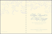 Ravenna Letterpress Program Design Small