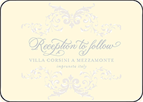 Ravenna Letterpress Reception Design Small