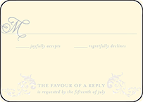 Ravenna Letterpress Reply Design Small