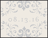 Ravenna Letterpress Stamp Design Small