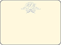 Ravenna Letterpress Thank You Card Flat Design Small
