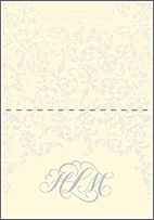 Ravenna Letterpress Thank You Card Fold Design Small