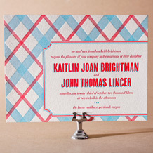 Refined Newport Letterpress Invitation Design Small