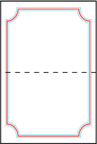 Refined Newport Letterpress Placecard Fold Design Small