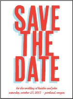 Refined Newport Letterpress Save The Date Design Small