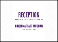 Refined Space Letterpress Reception Design Small