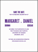 Refined Space Letterpress Save The Date Design Small