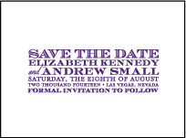 Refined Study Letterpress Save The Date Design Small