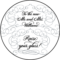 Revival Calligraphy Letterpress Coaster Design Small