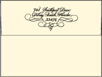 Revival Calligraphy Letterpress Envelope Design Small
