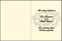 Revival Calligraphy Letterpress Program Design Small
