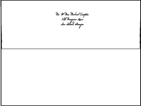 Ribbon Heart Letterpress Envelope Design Small