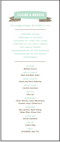 Ribbon Letterpress Program Tea Design Small