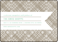 Ribbon Letterpress Reception Design Small