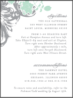 Rococo Elegance Letterpress Direction Design Small
