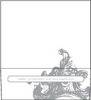 Rococo Elegance Letterpress Envelope Design Small