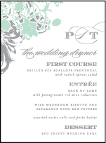 Rococo Elegance Letterpress Menu Design Small