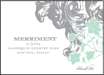 Rococo Elegance Letterpress Reception Design Small